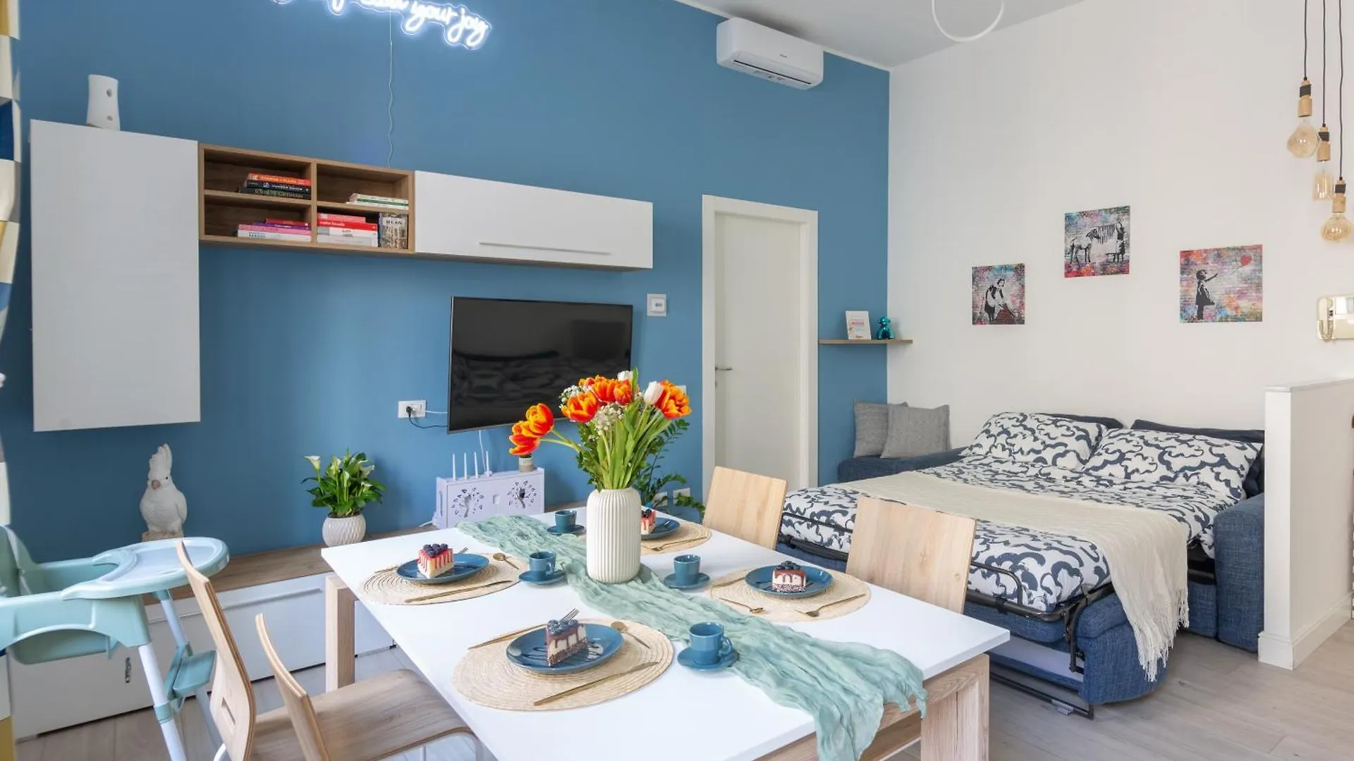 Ourjoy Condo, Free Parking, Ac, Strong Wifi - M Gioia47, Central Station, Porta Nuova, 밀라노 0*,